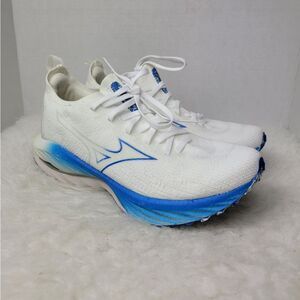 Mizuno Wave Neo Wind Women's White-Blue J1GC227801 Sneaker Shoes Size 8.5